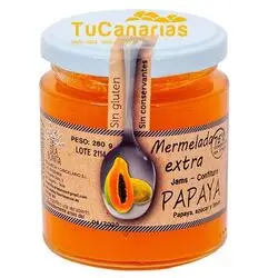 Papaya Extra Marmelade Kanarische Isla Bonita Natur 260g