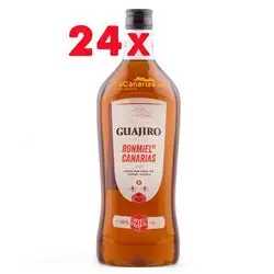 24 botellas Ron Miel Guajiro 20% 1 Litro
