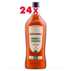 24 botellas Ron Miel Guajiro 30% 1 Litro