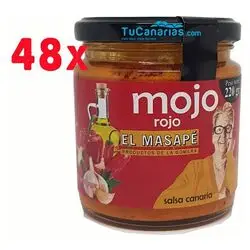 48 units Mojo Red Sauce Artisan El Masape 220g. Gomera
