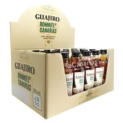 25 mini bottles Honig Rum Guajiro 30% - Kostenloses Personalisierung