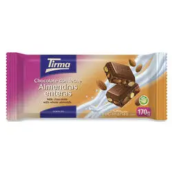 Chocolate Tirma Almendras Enteras Maxi 170g